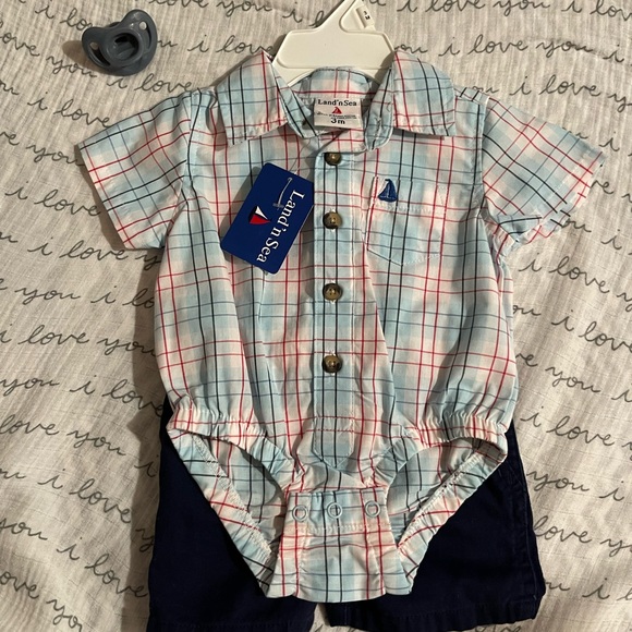 Three, 3-6 month NWT outfits. Probably around a 40 dollar value. - Picture 4 of 7